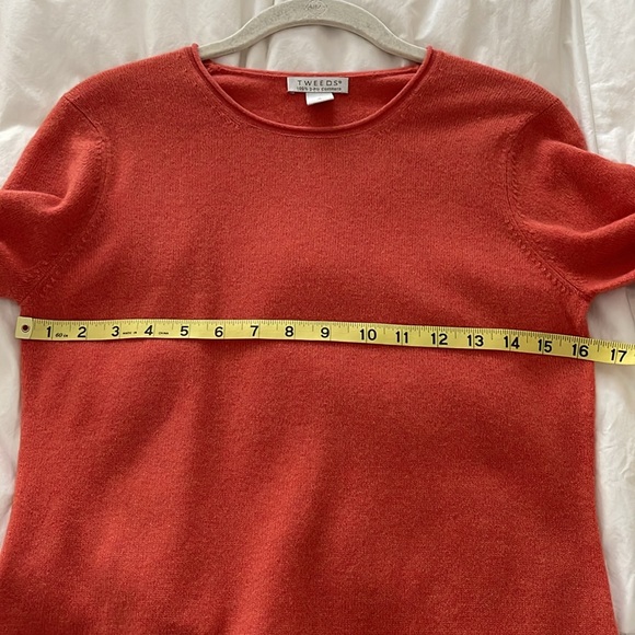 NWOT Tweeds Orange cashmere sweater - Picture 7 of 11